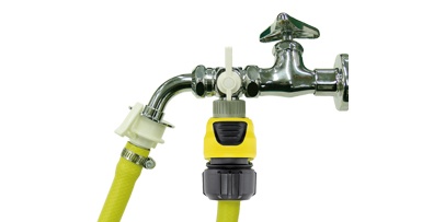 高圧洗浄機　洗濯機用水栓を分岐して接続する場合