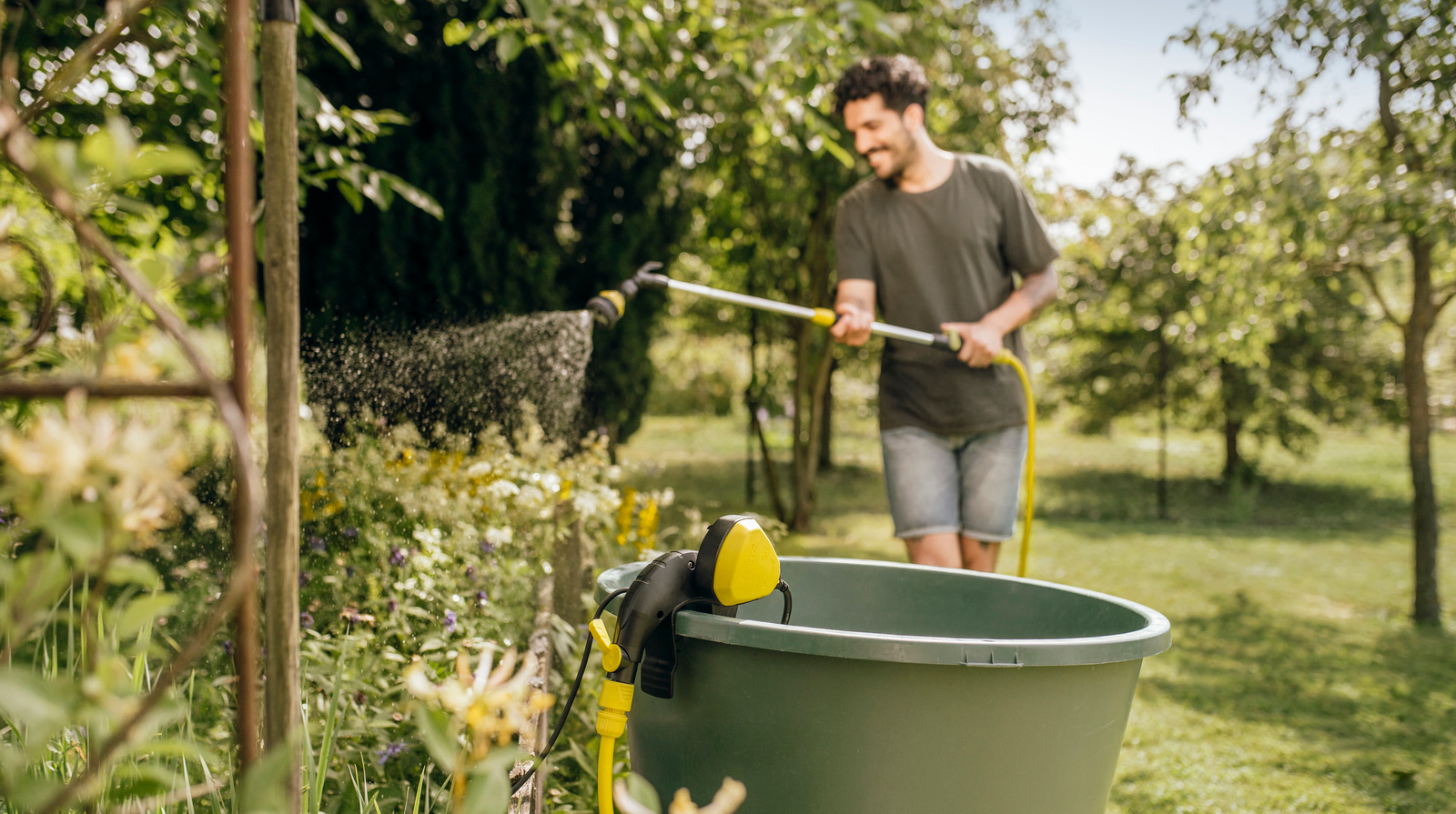Bewässerung mit Regenwasser Bewässerung mit Kärcher-Tipps