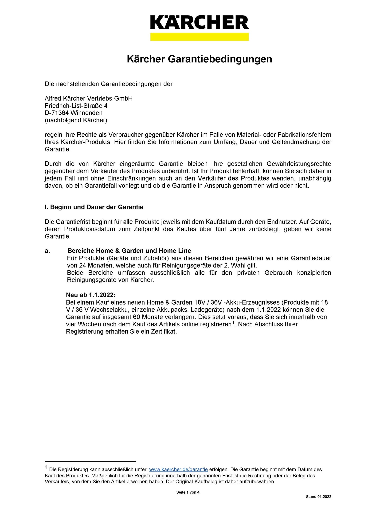 Garantiebedingungen Garantiebedingungen