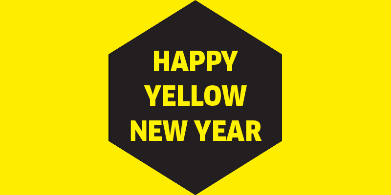 Happy yellow new year Happy yellow new year