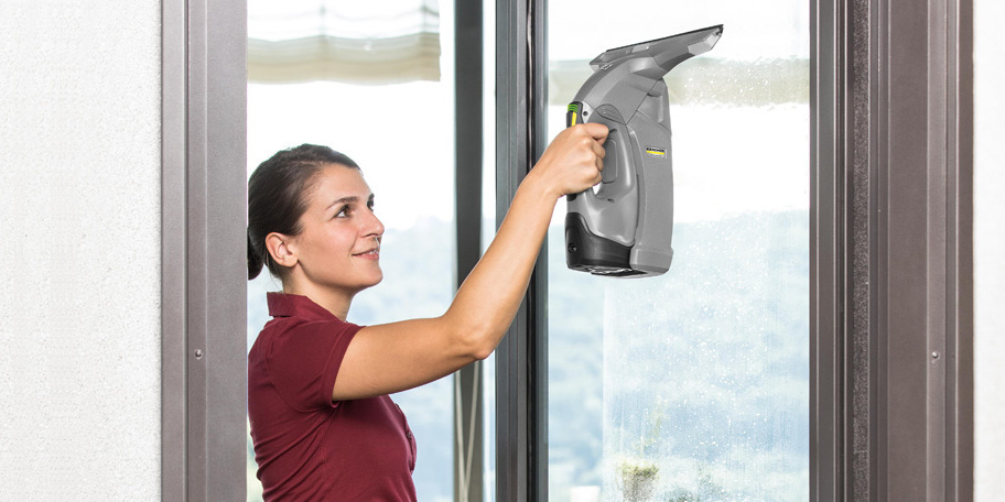 Tips on cleaning windows with a Kärcher device