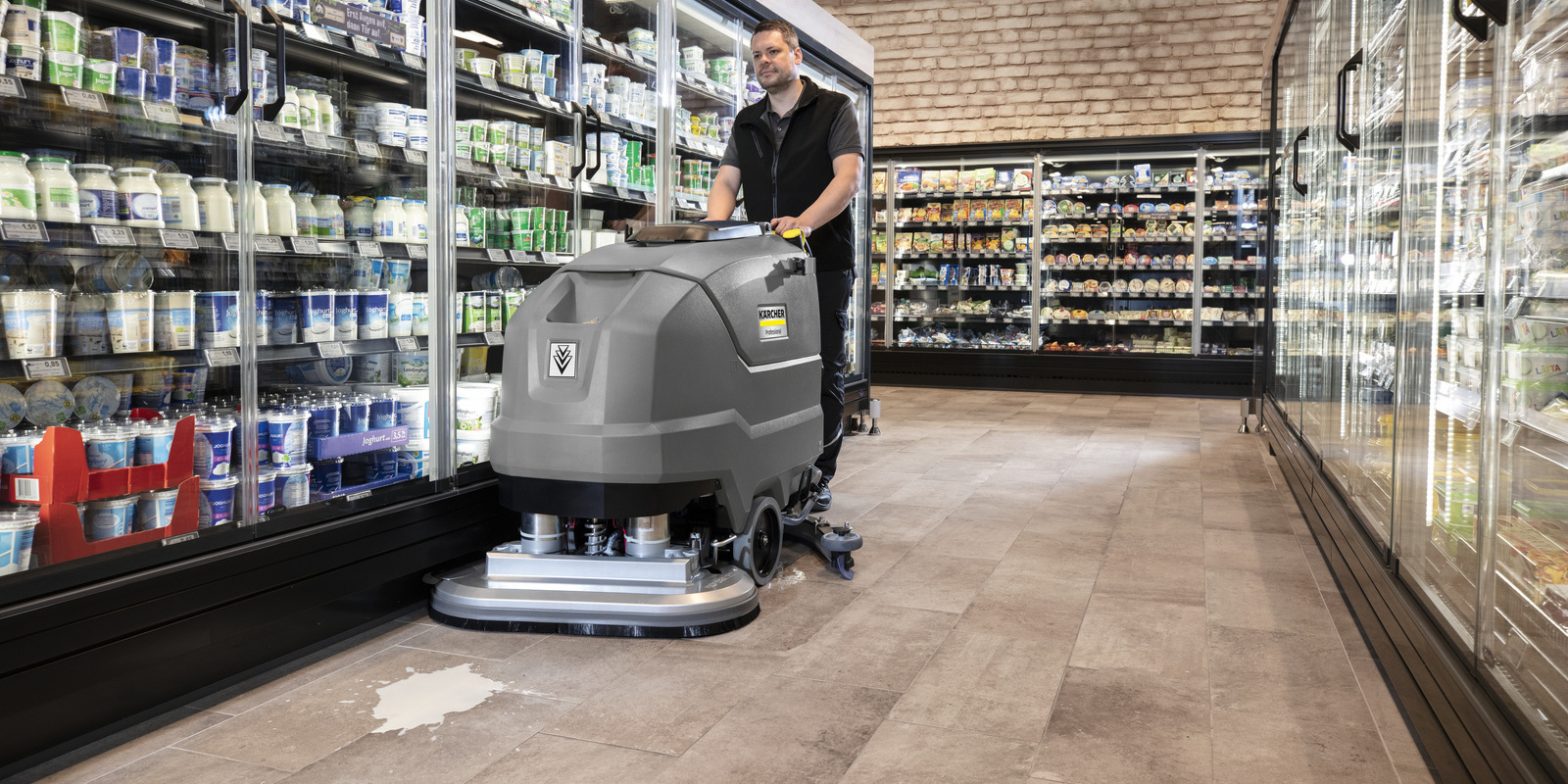 Reinigung im Supermarkt Reinigung im Supermarkt