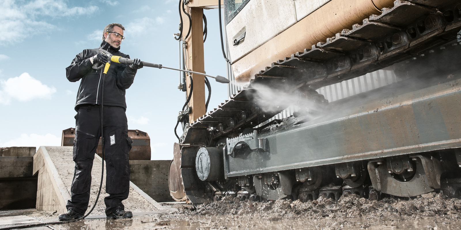 Hot water pressure cleaners for construction Hot water pressure cleaners for construction