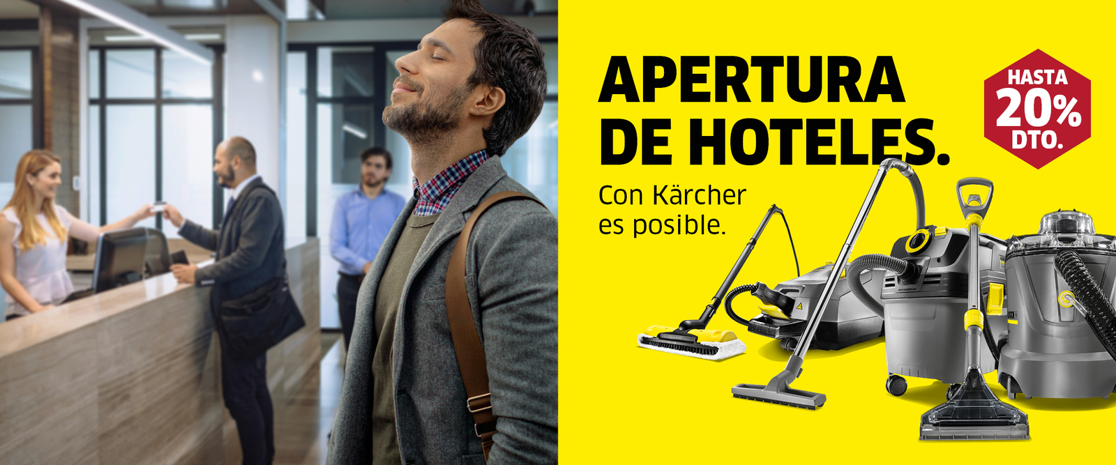Campaña Apertura Hoteles Segura Campaña Apertura Hoteles segura con Kärcher