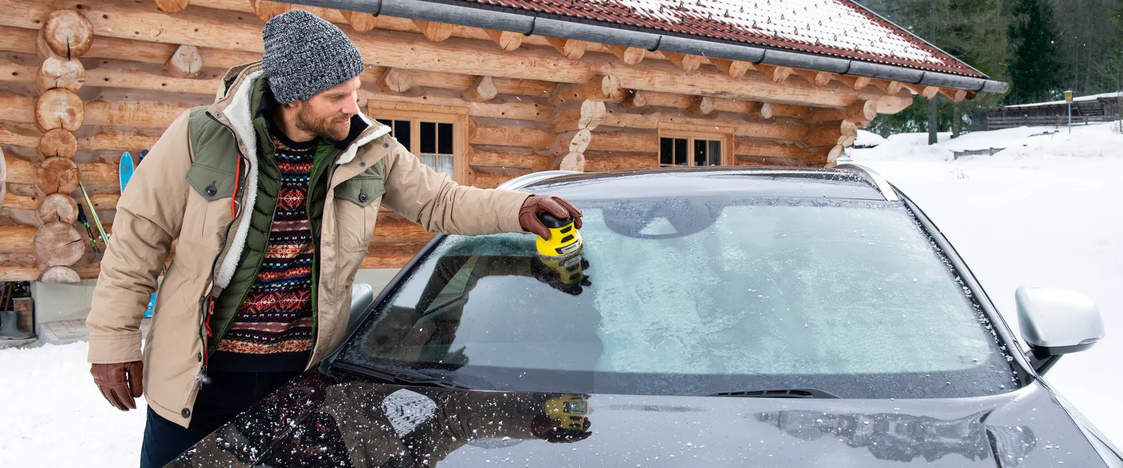 Auto Parken Schnee räumung Winter Auto Enteiser Outdoor Auto Innen