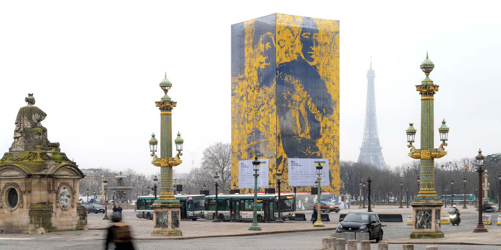 Restoration Obelisk - Paris, France Restoration Obelisk - Paris, France