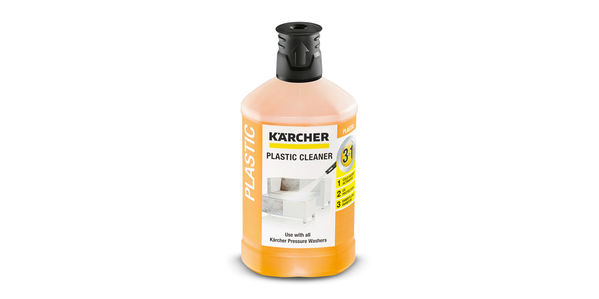 Produto de limpeza de plástico 3-em-1 Kärcher: Produto de limpeza de plástico 3-em-1
