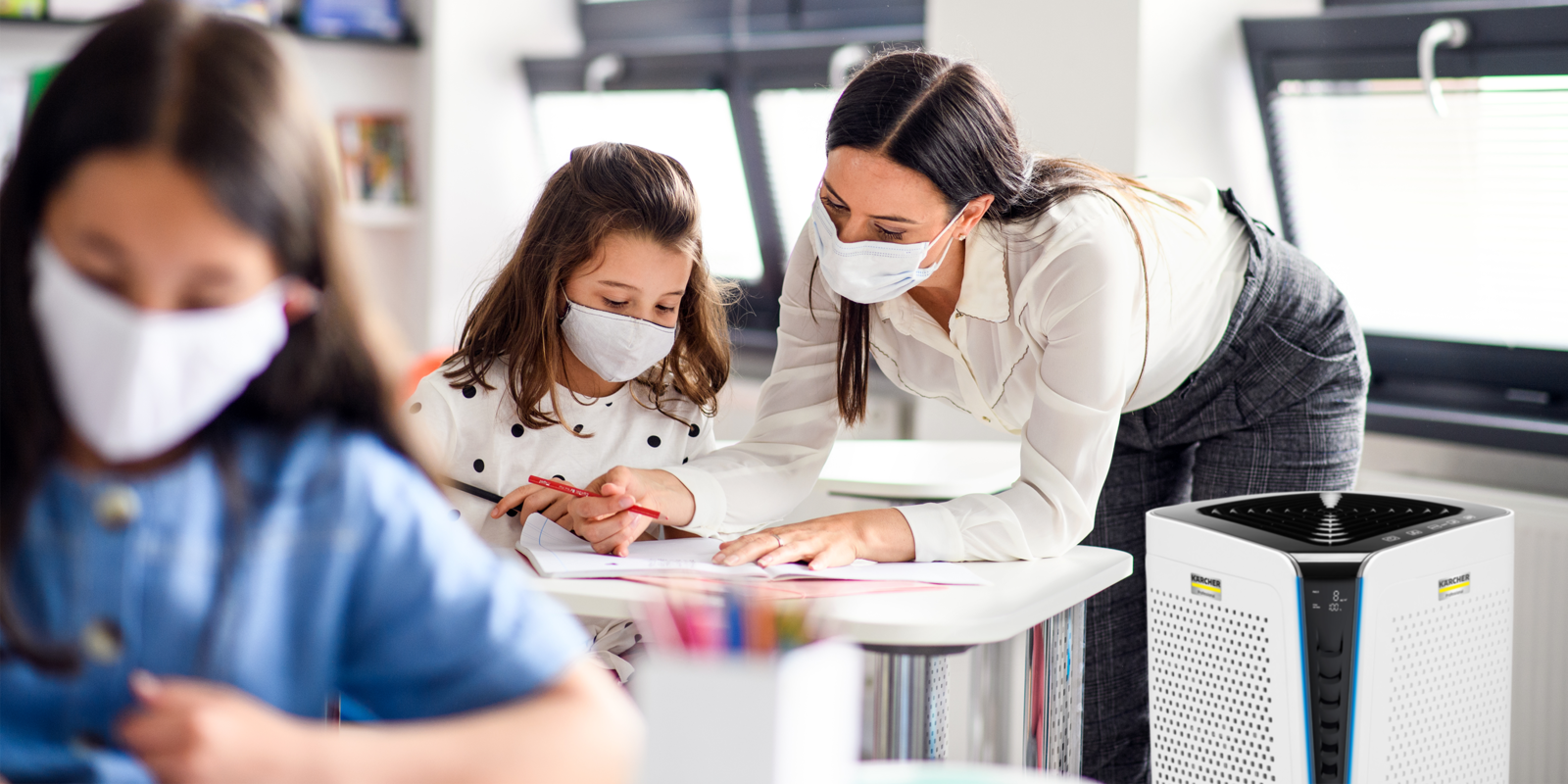 Le purificateur d'air Kärcher AF 100 garantit un air propre au jardin d'enfants et à l'école Le purificateur d'air Kärcher AF 100 garantit un air propre au jardin d'enfants et à l'école