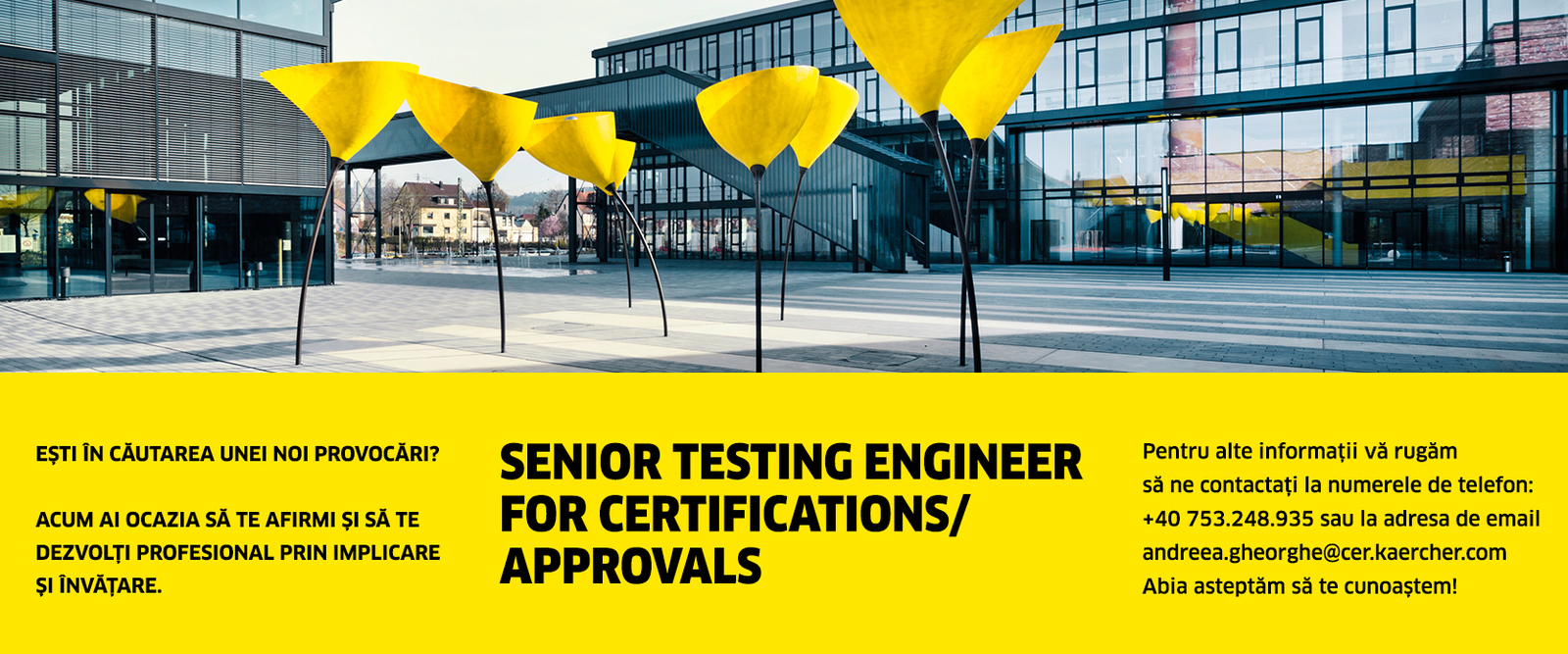 Karcher_anunt_site_SENIOR TESTING ENGINEER FOR CERTIFICATIONS_APPROVALS Karcher_anunt_site_SENIOR TESTING ENGINEER FOR CERTIFICATIONS_APPROVALS