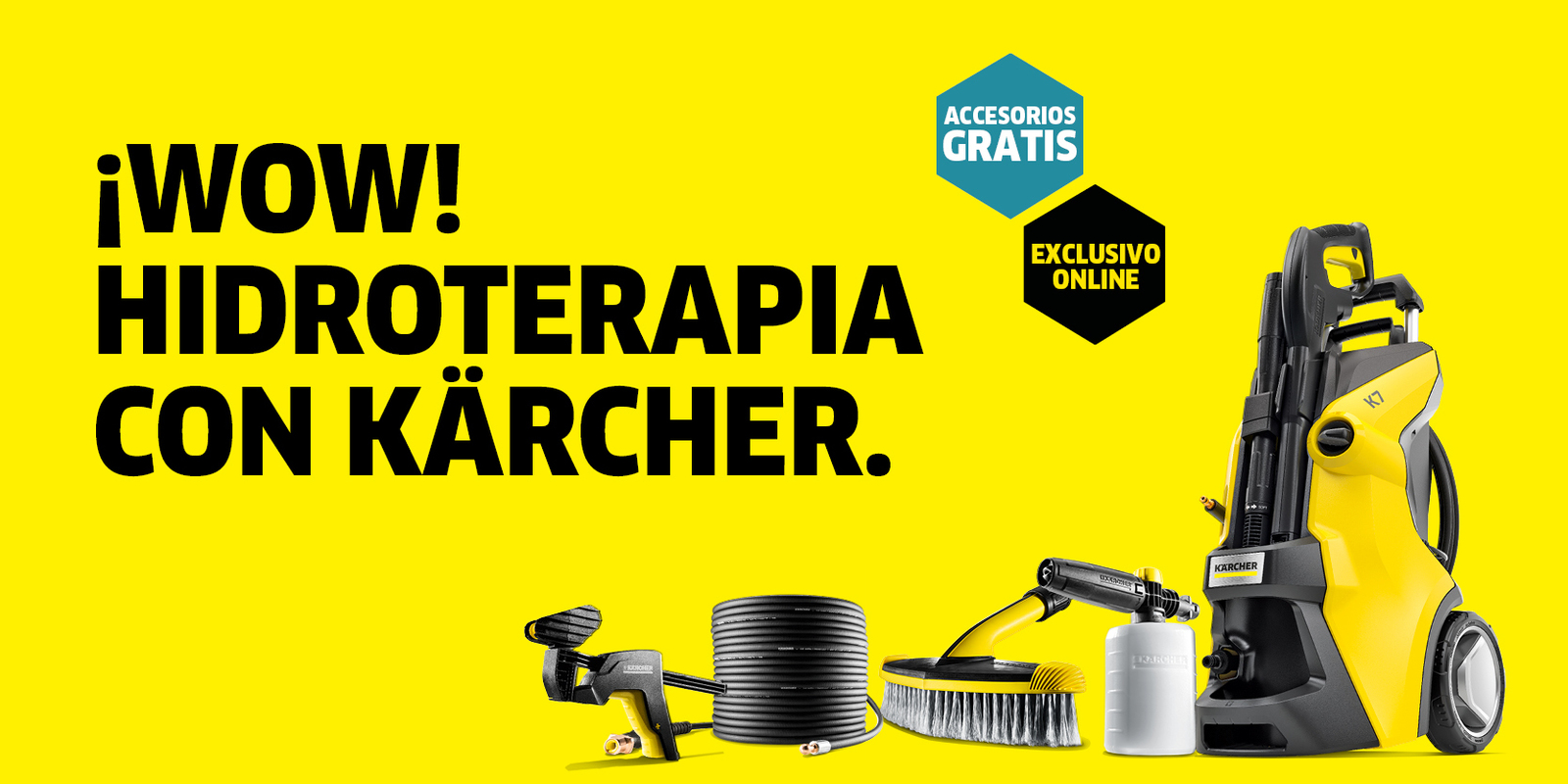 Promoción regalo de accesorios con la compra de una hidrolimpiadora Promoción regalo de accesorios con la compra de una Kärcher