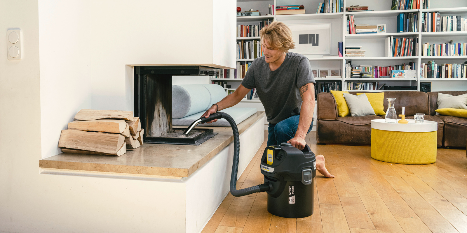 Kaminofen reinigen mit Kärcher Tipps