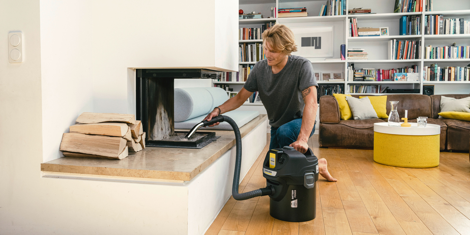 Nettoyage du poêle avec les conseils Kärcher