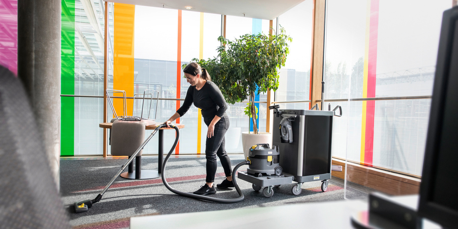 Plus de productivité grâce au Kärcher FlexoMate Plus de productivité grâce au Kärcher FlexoMate
