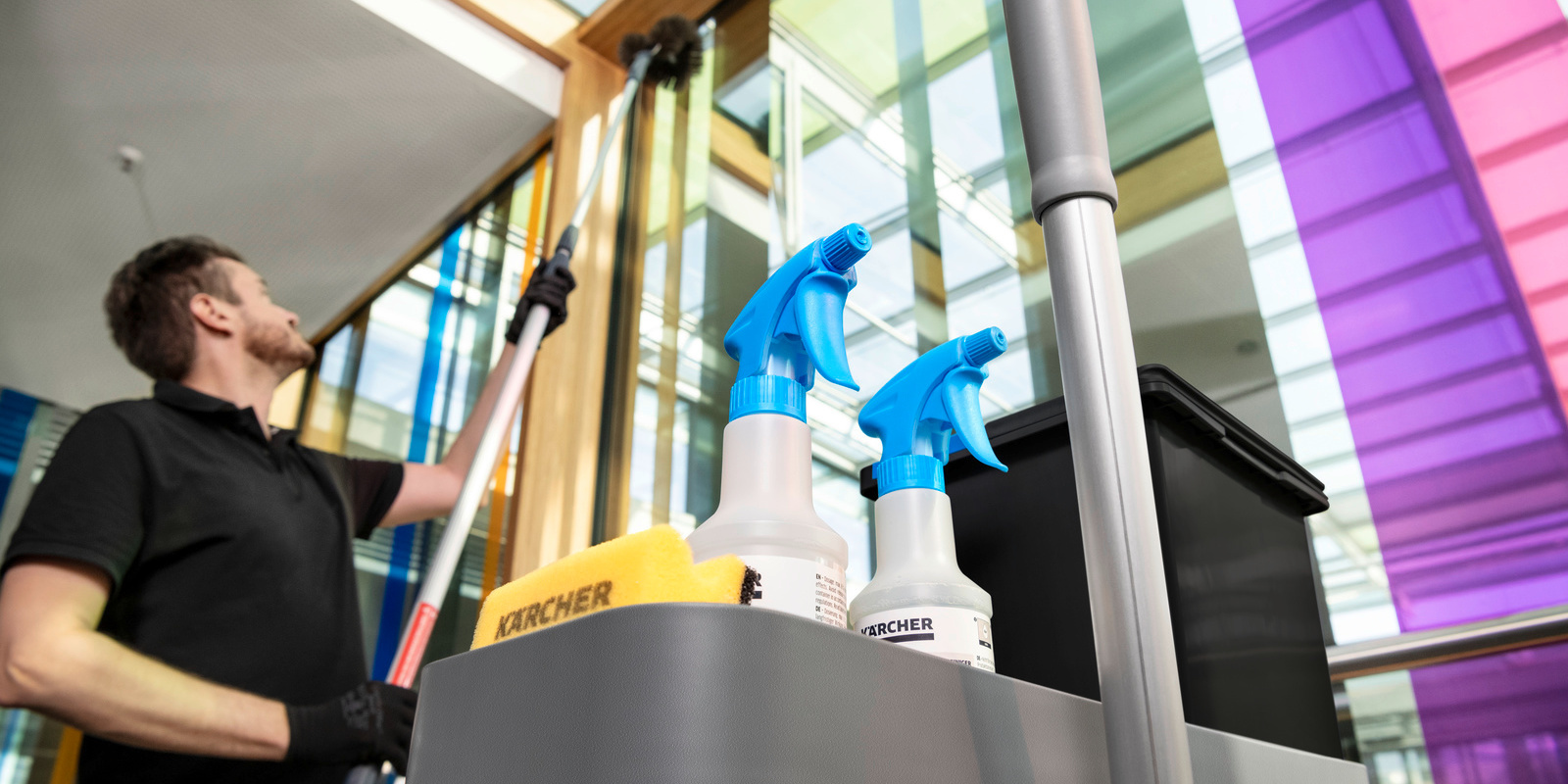 Chariot de nettoyage Kärcher FlexoMate dans les commerces