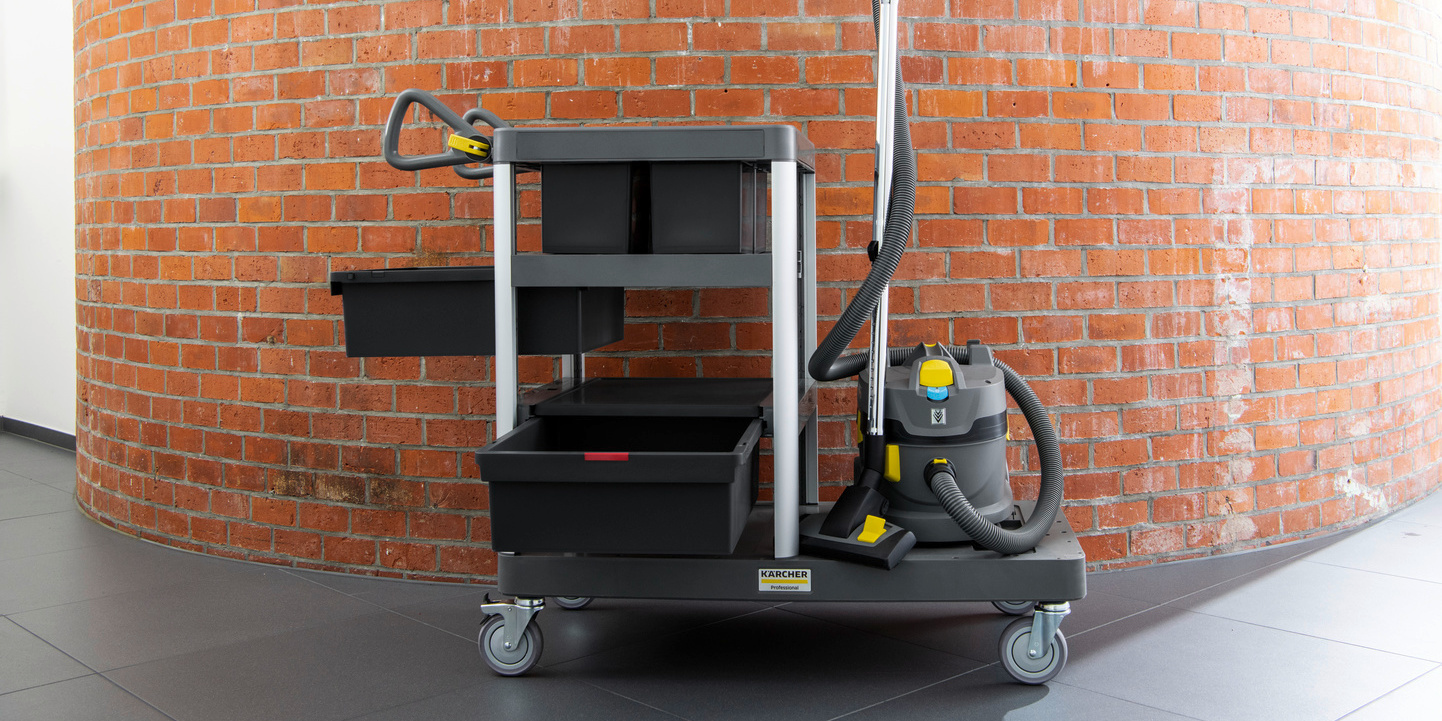 Chariot de nettoyage Kärcher FlexoMate dans l'industrie