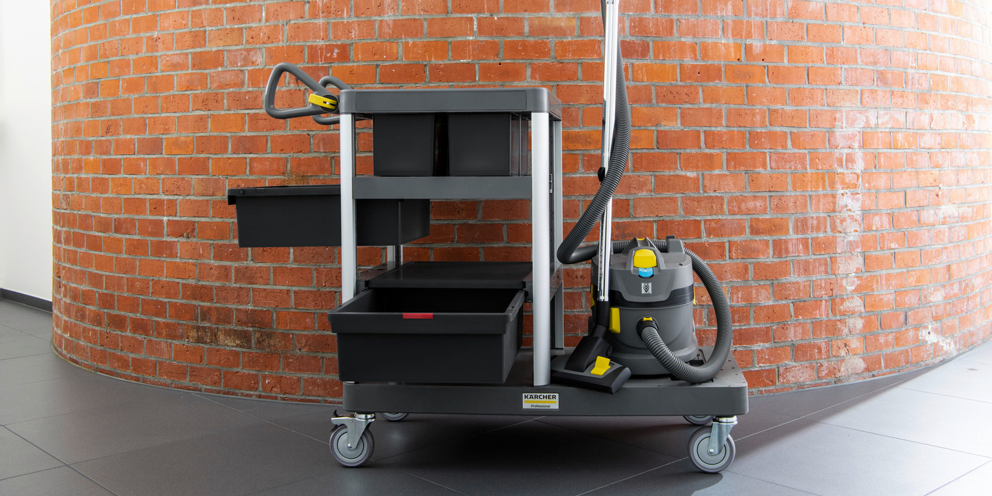 Kärcher FlexoMate Reinigungswagen in der Industrie