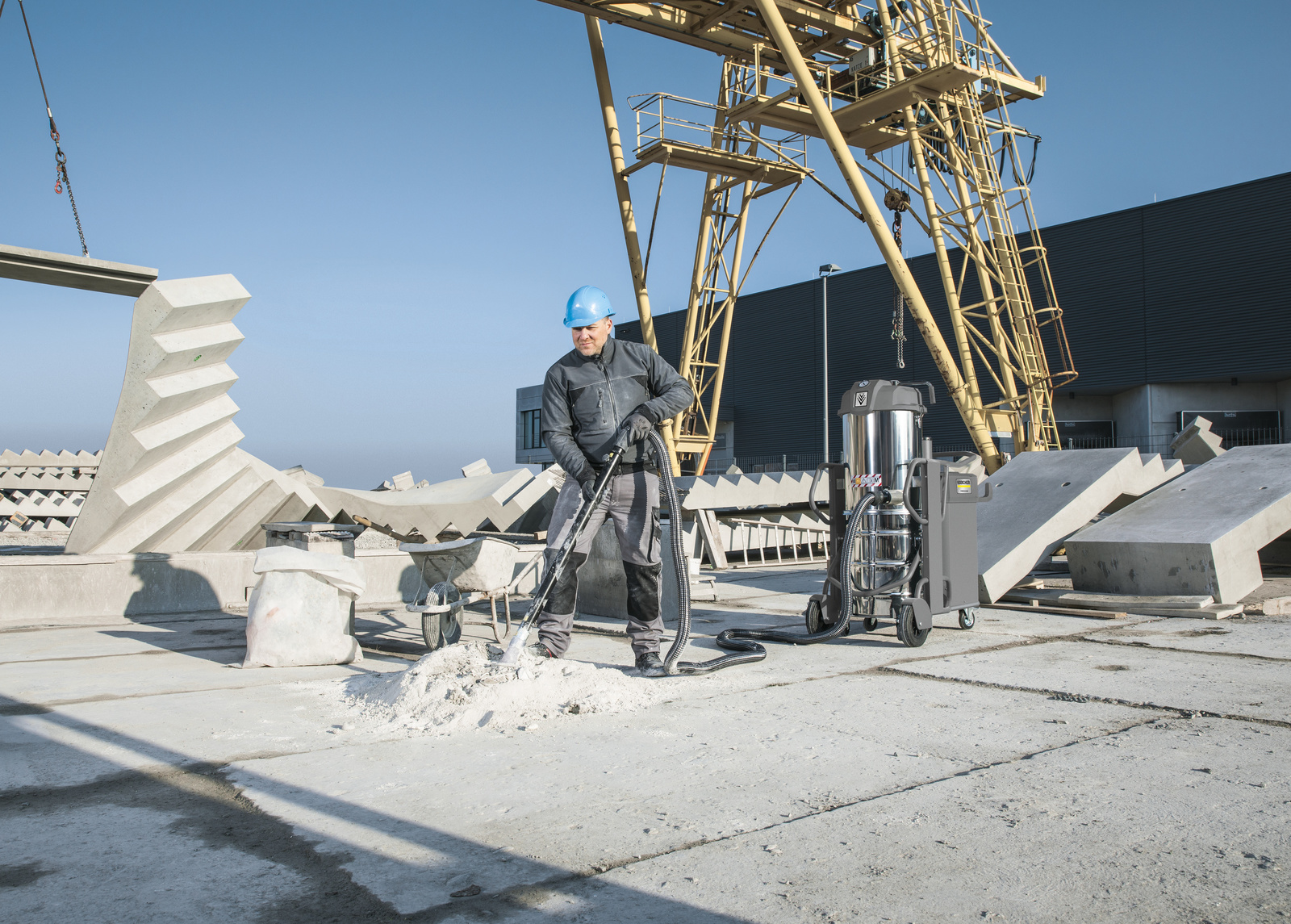 Aspirateurs industriels Kärcher dans l'artisanat et l'industrie du bâtiment