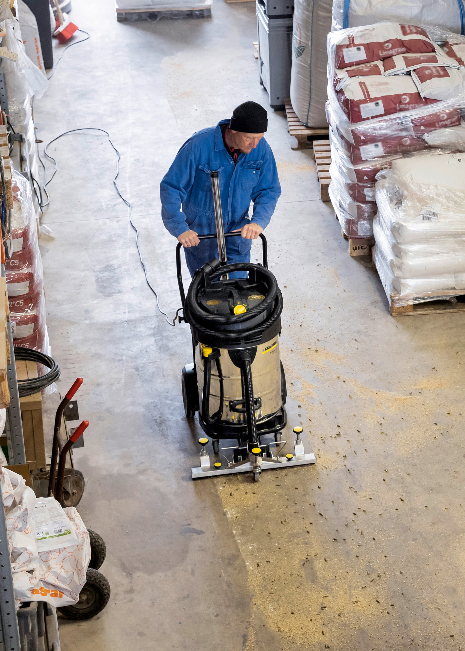 Pulizia efficiente magazzini