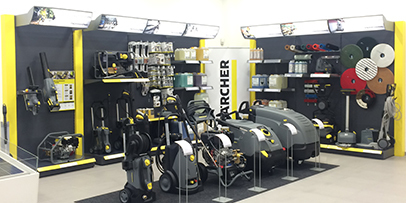 Karcher Center Banbury shop interior Karcher Center Banbury shop interior