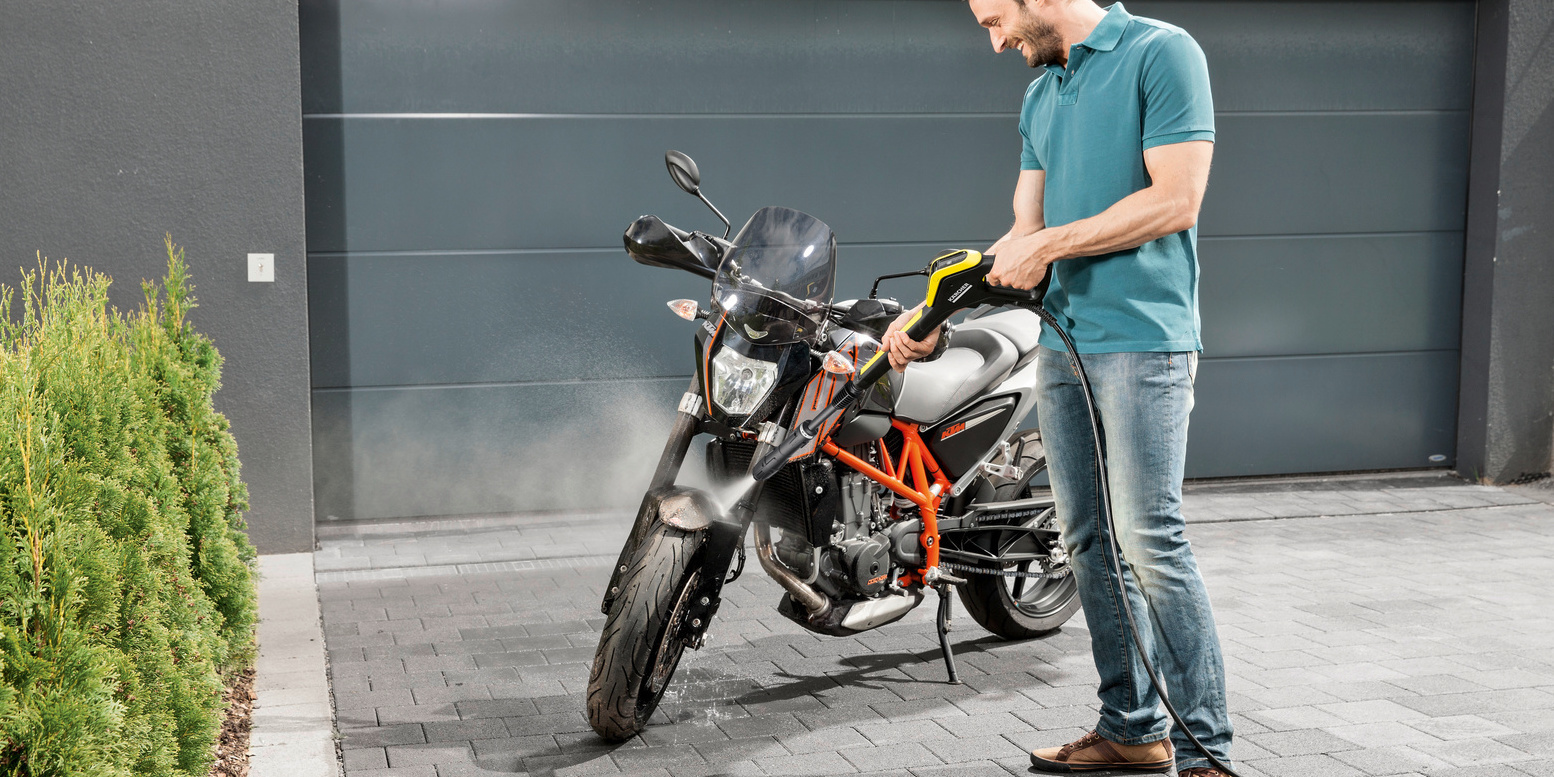 Motorrad waschen Kärcher Tipps: Motorrad waschen