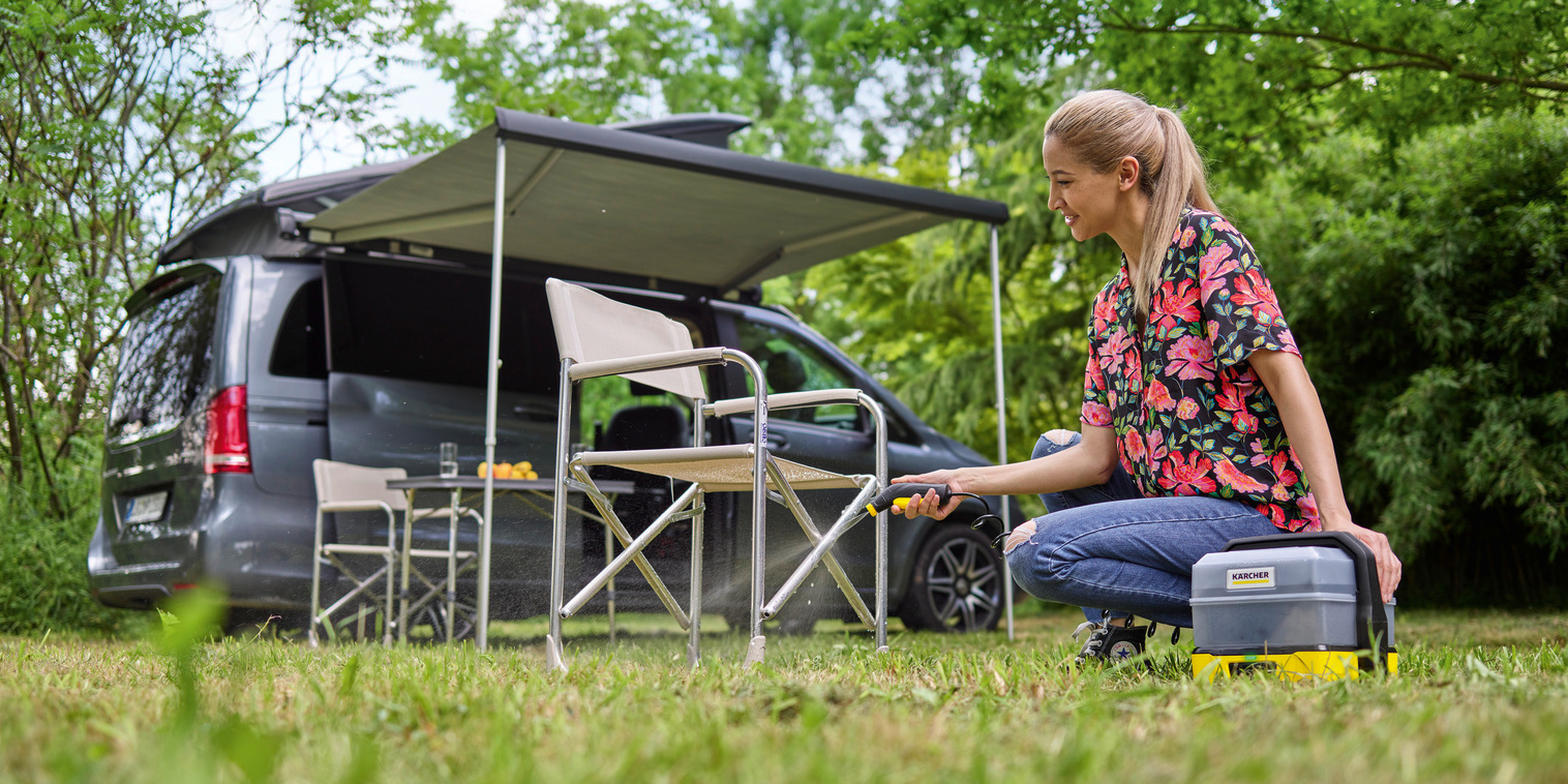 Kärcher Tipps: Camping-Zubehör reinigen