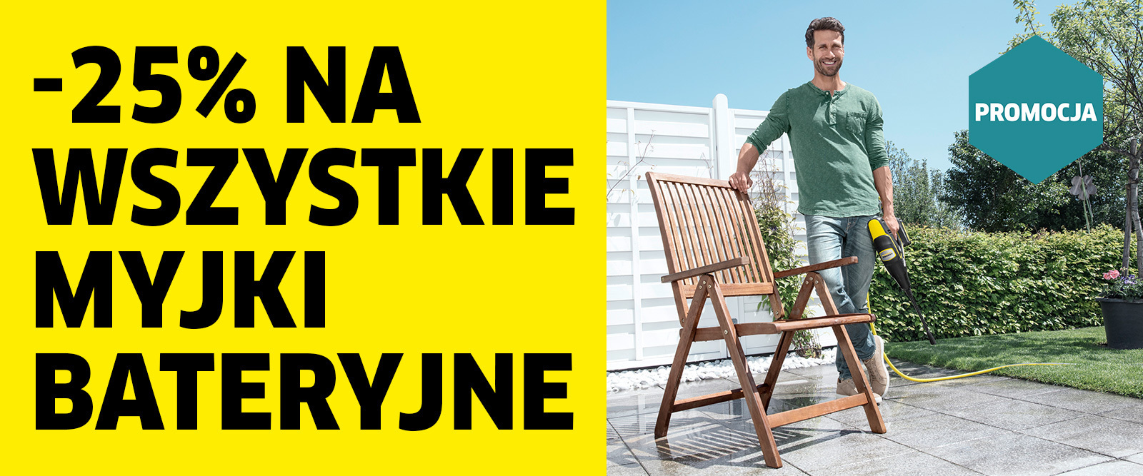 -25% na wszystkie myjki bateryjne w eKärcher -25% na wszystkie myjki bateryjne w eKärcher