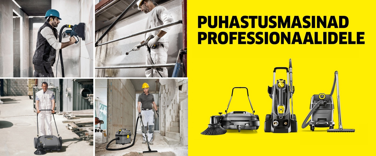 Puhastusmasinad professionaalidele