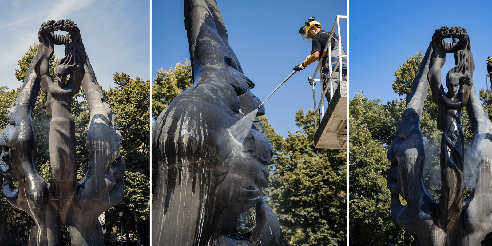 Керхер почисти Паметника на Съединението в Пловдив по случай 6-ти септември