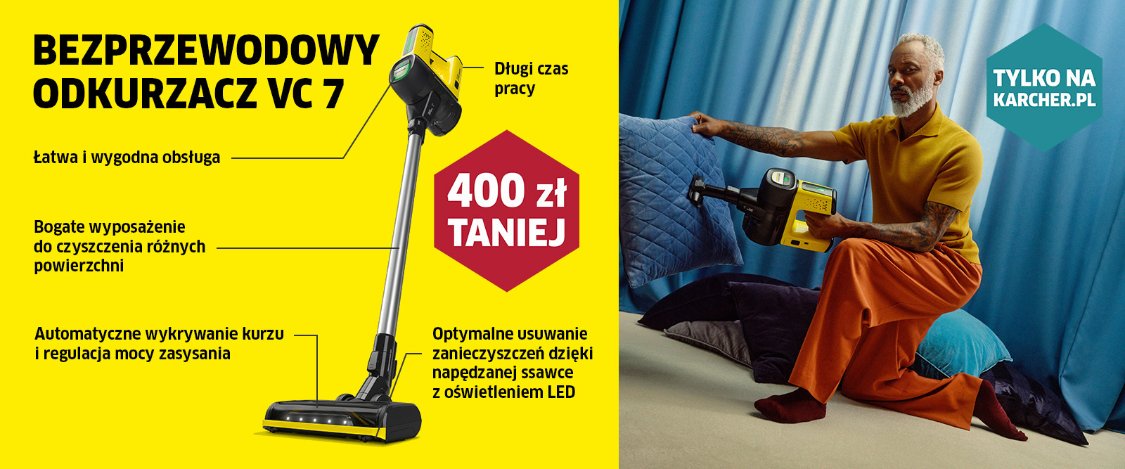 Promocja na odkurzacz pionowy VC 7 Promocja na odkurzacz pionowy VC 7