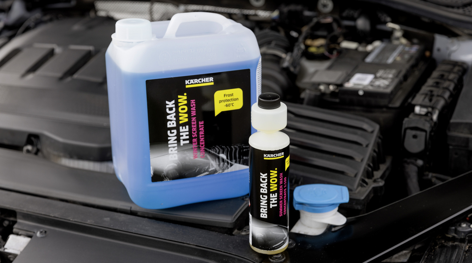 Liquides lave-glace concentrés pour l’été et l’hiver Liquides lave-glace concentrés pour l’été et l’hiver Kärcher