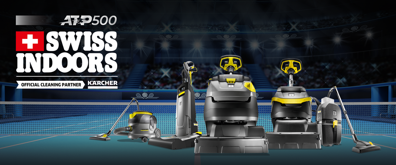 Kärcher, Official Cleaning Partner du Swiss Indoors Kärcher, Official Cleaning Partner du Swiss Indoors