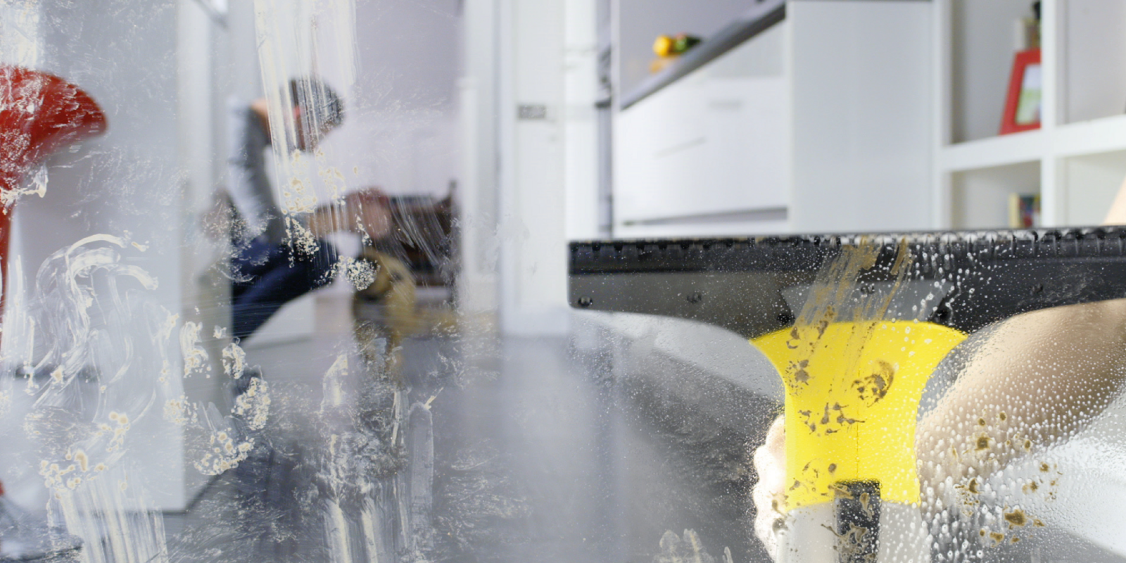 Limpieza de ventanas con window vac