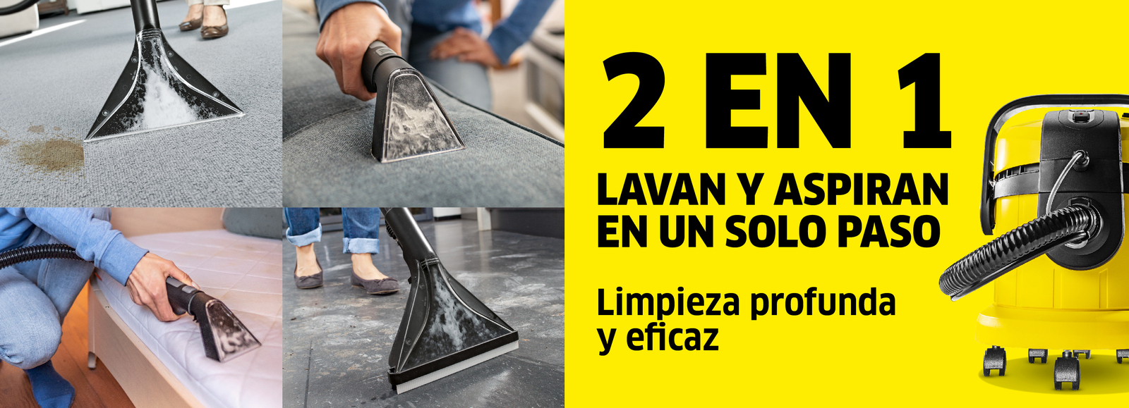 Limpieza e higiene de superficies textiles Limpieza e higiene de superficies textiles con Karcher