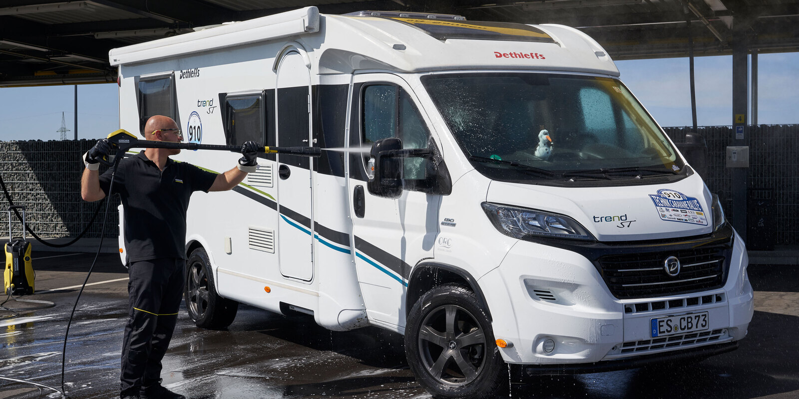 Čištění karavanu