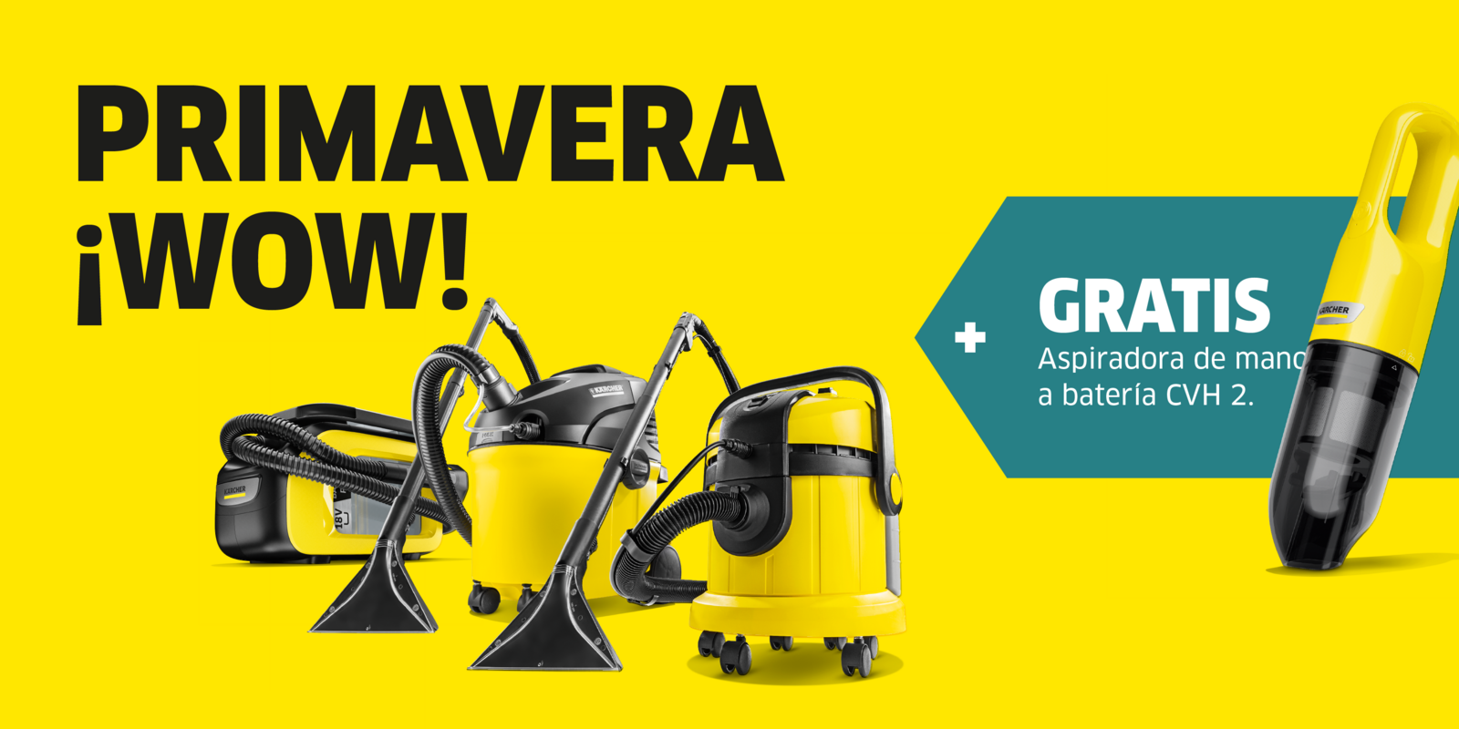 Promoción lava-aspiradora con aspiradora de regalo Promoción lava-aspiradora Karcher con aspiradora de regalo