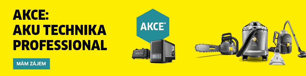 Akce na profesionální AKU techniku Kärcher