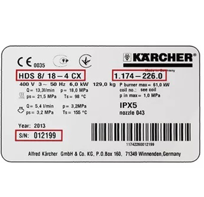 Sériové číslo S/N