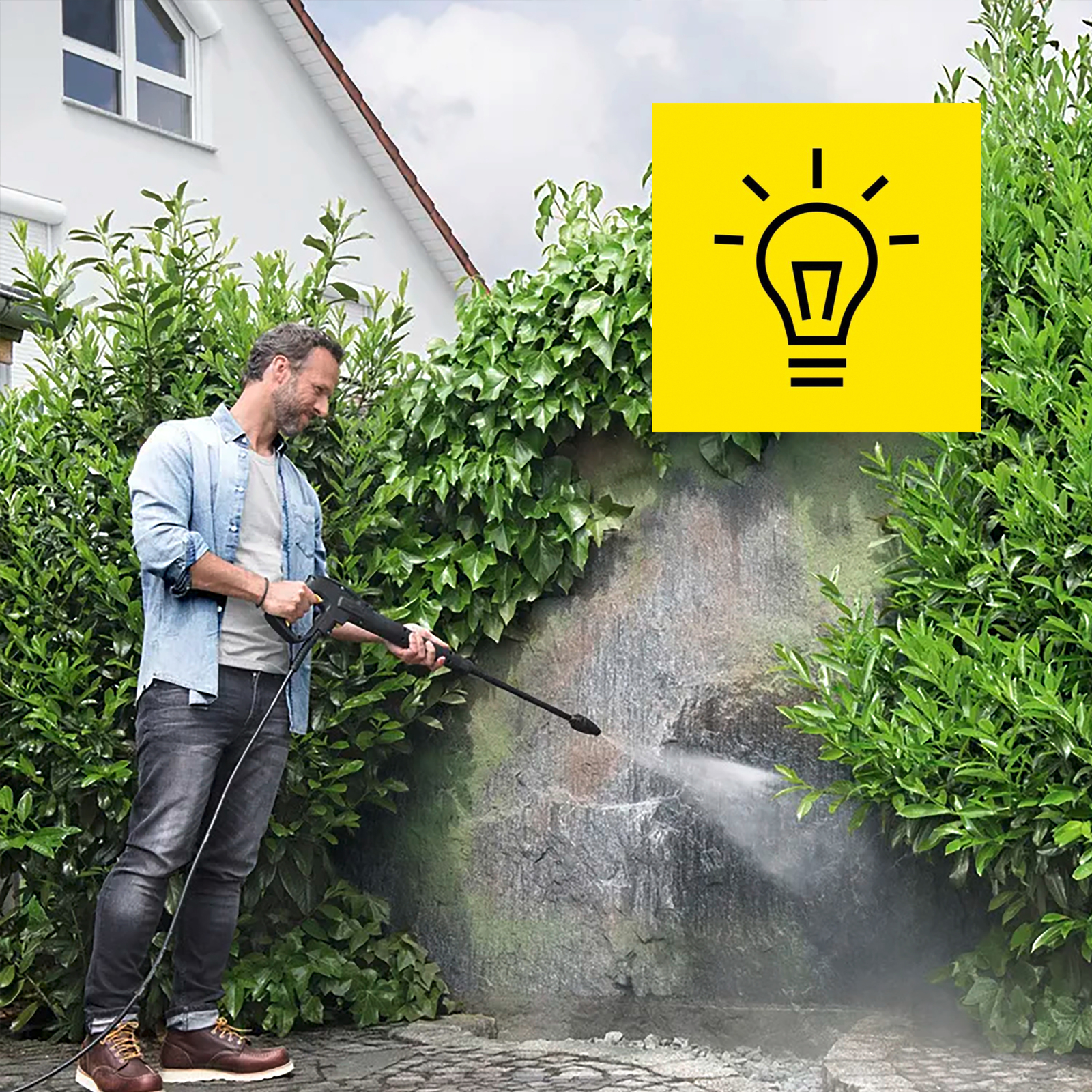 Reinigung im Außenbereich