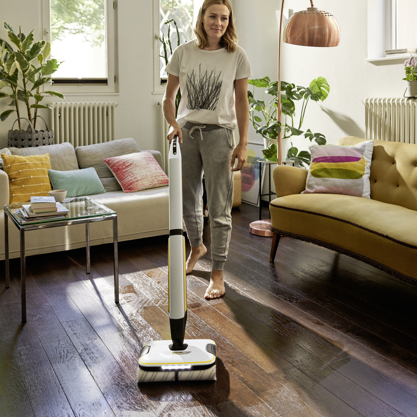 20 % bessere Ergebnisse mit dem FC 7 Cordless Bessere Reinigungsergebnisse麻省民主党FC 7无绳冯因为Karcher