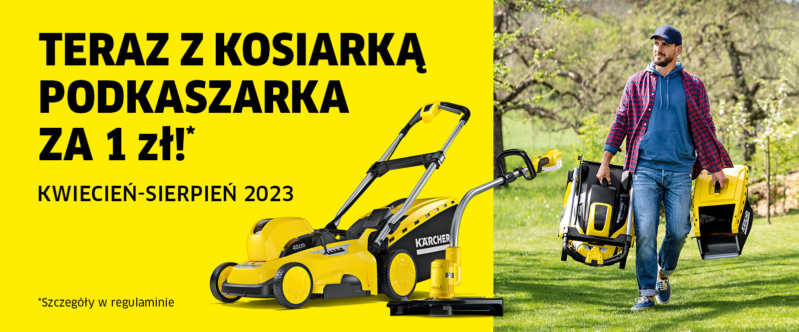 Teraz z kosiarką podkaszarka za 1 zł Teraz z kosiarkąpodkaszarka咱1 zł