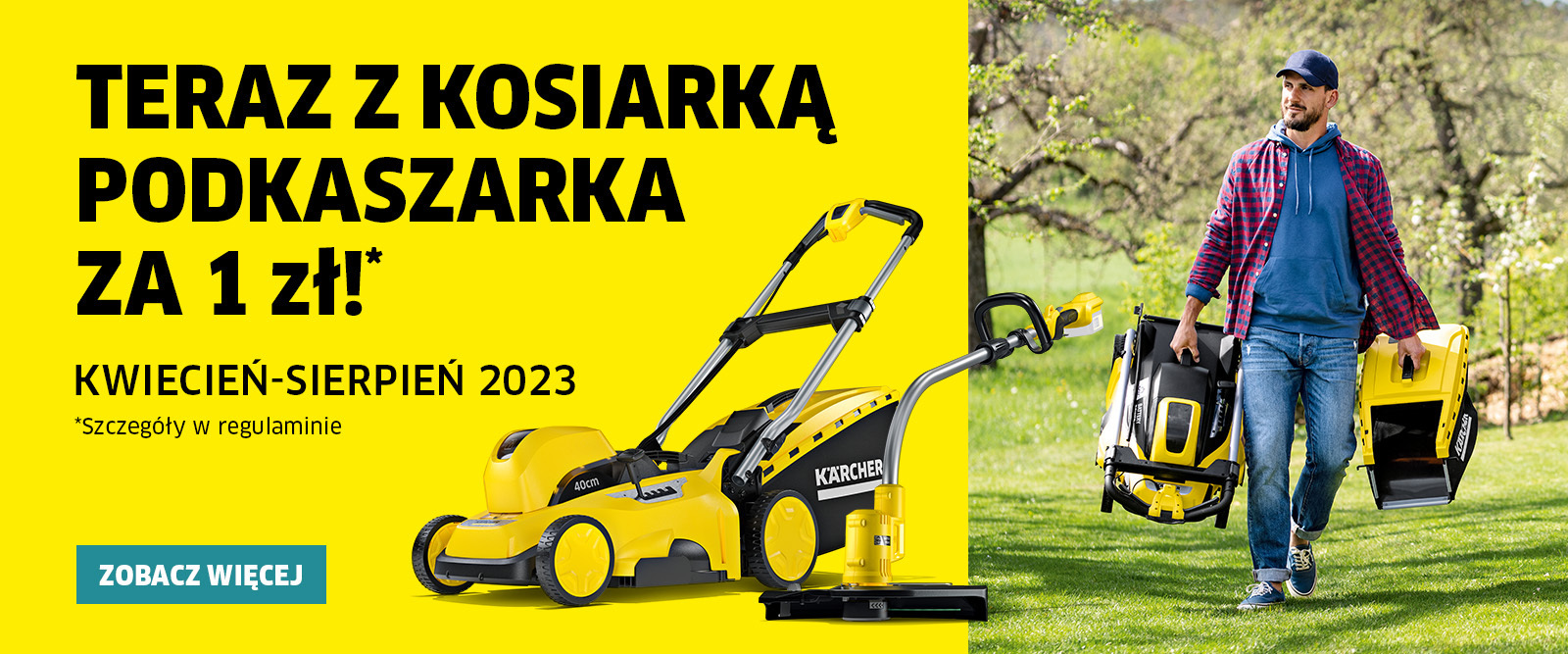 Teraz z kosiarką podkaszarka za 1 zł Teraz z kosiarkąpodkaszarka咱1 zł