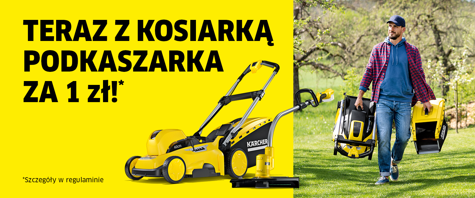 Teraz z kosiarką podkaszarka za 1 zł Teraz z kosiarką podkaszarka za 1 zł