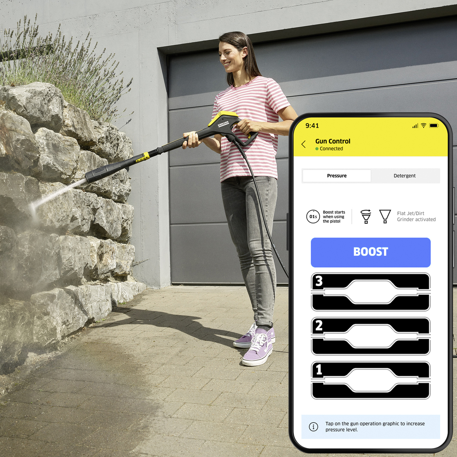 Tisztíts Boost üzemmóddal! Kärcher magasnyomású tisztítás Boost üzemmóddal