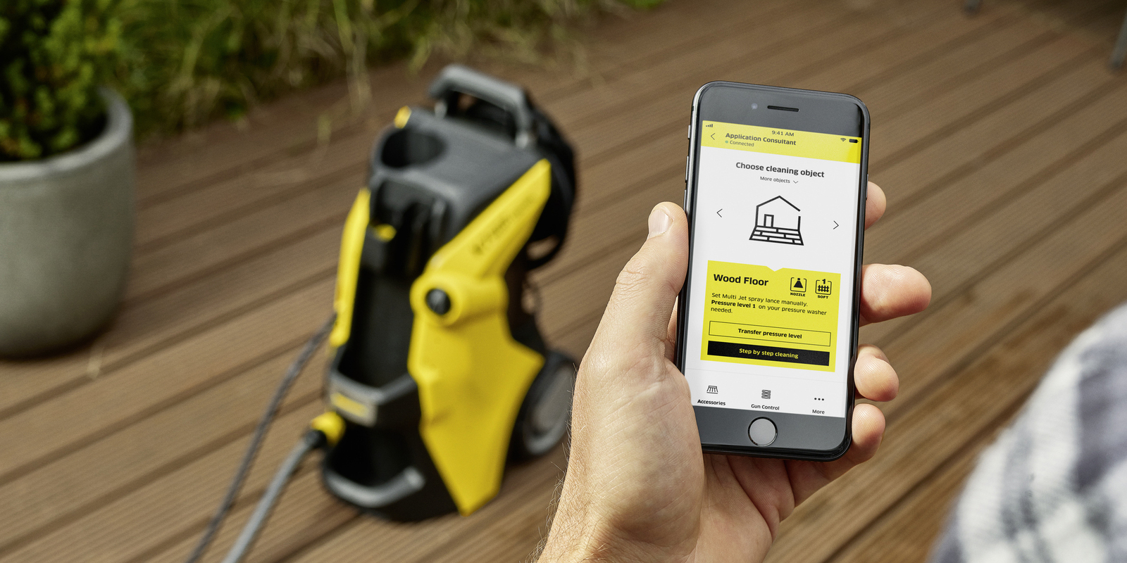 Magyasnyomású mosók és a Kärcher Home & Garden applikáció Kärcher Home & Garden applikáció magasnyomású mosókhoz