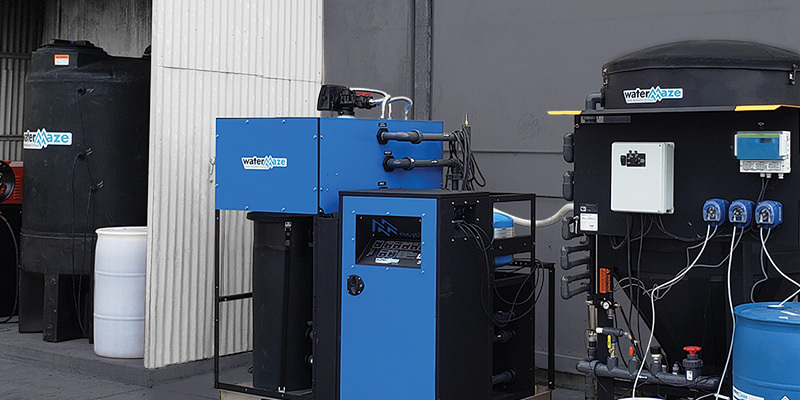 Water Maze system in an industrial facility