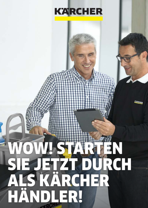 Kärcher Händlersuche Info-Folder Bild Kärcher Händlersuche Info-Folder Bild