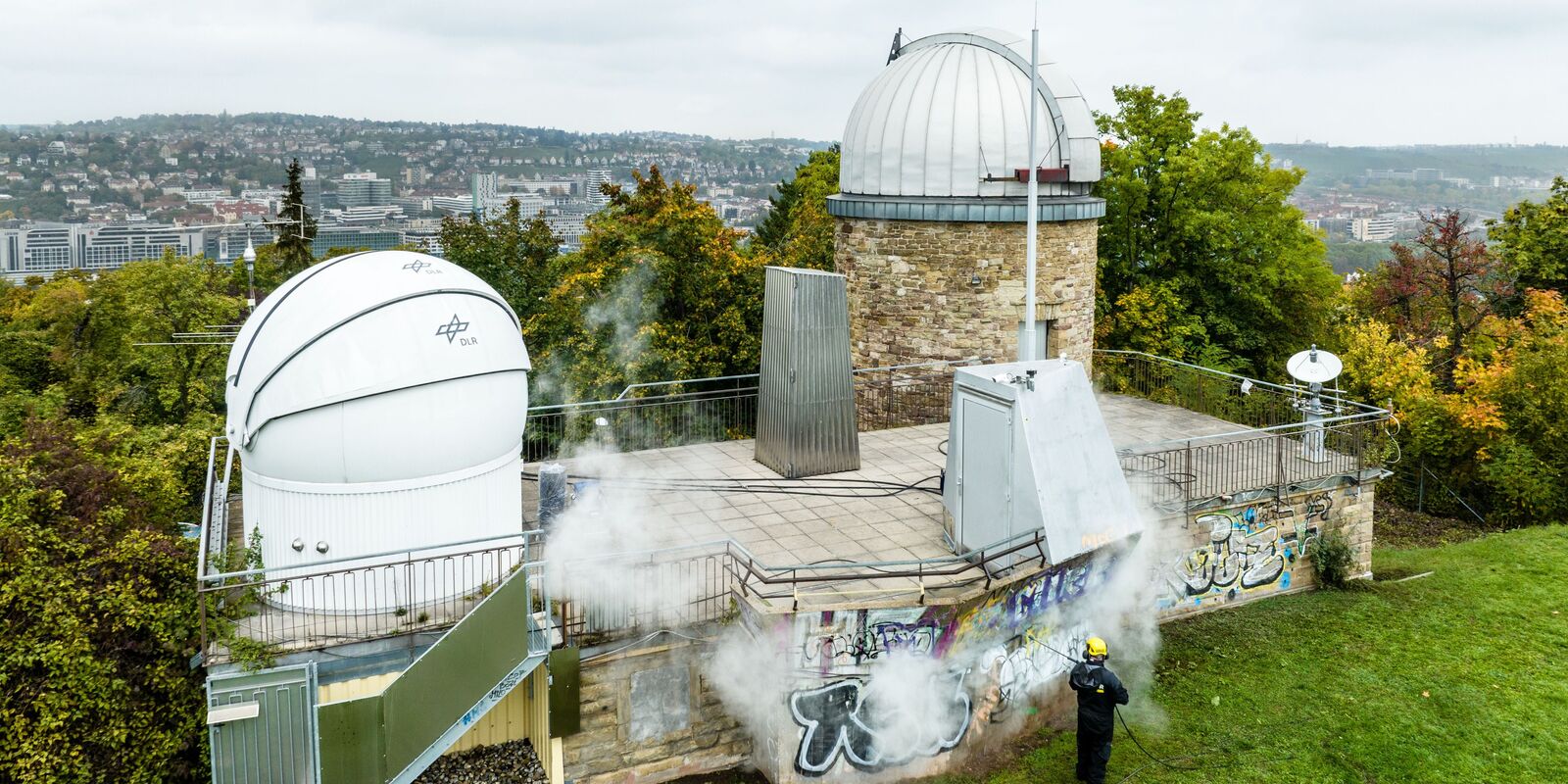 Reinigung der Sternwarte in Stuttgart, Deutschland Reinigung der Sternwarte in Stuttgart, Deutschland