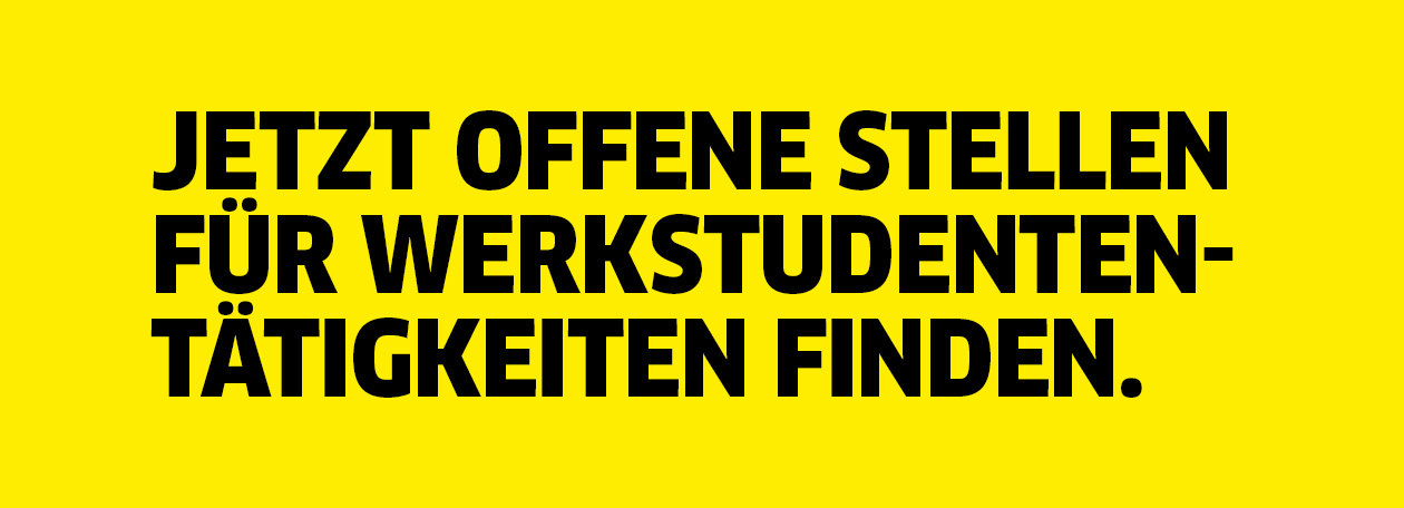 Jetzt offene Stellen für Werkstudententätigkeiten finden