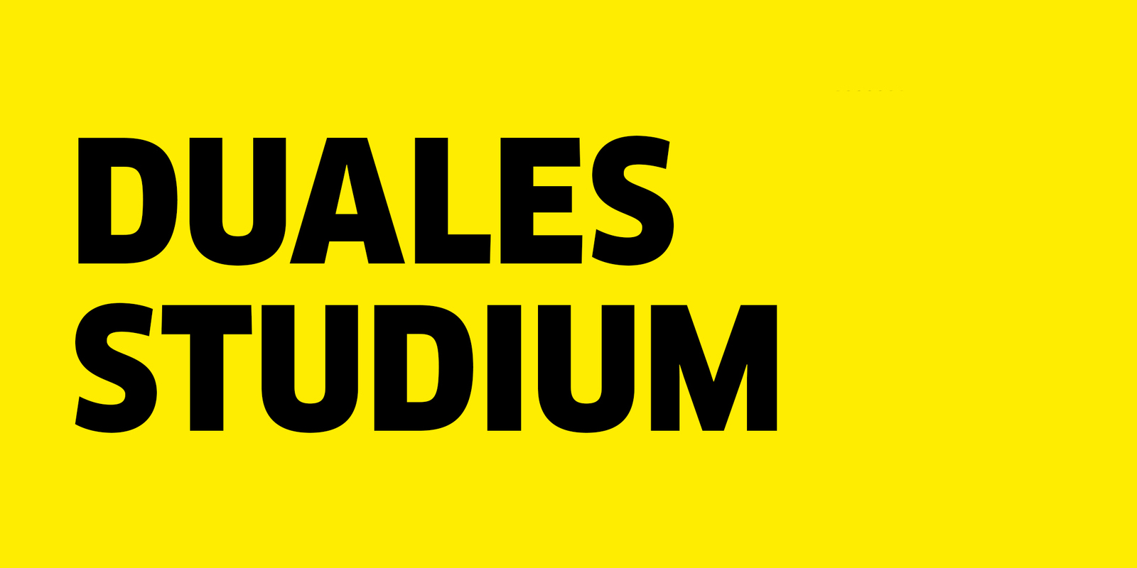 Duales Studium Duales Studium