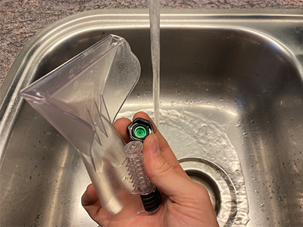 sproeier reinigen SE water